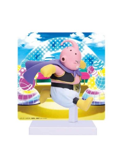 Figura banpresto dragon ball daima majin buu con panel 8cm