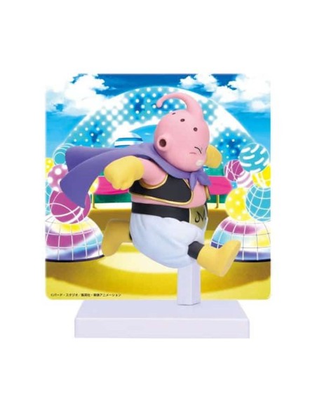 Figura banpresto dragon ball daima majin buu con panel 8cm