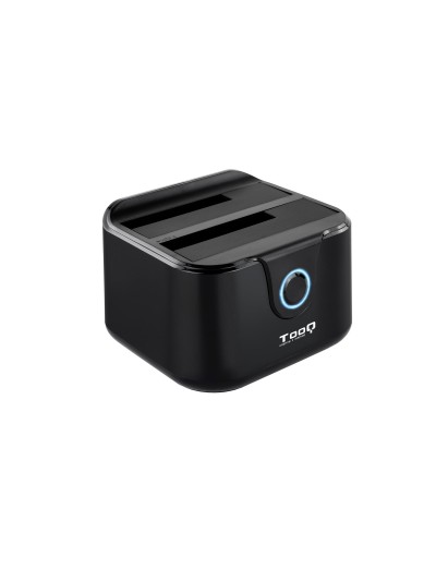 Base dock discos sata tooq 2 bahias 2.5 pulgadas - 3.5 pulgadas - usb 3.0 - funcion clonacion