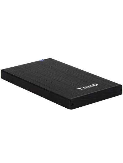 Caja externa tooq tqe - 2527b para hdd - ssd 2.5 pulgadas 9.5mm sata usb 3.0 negra