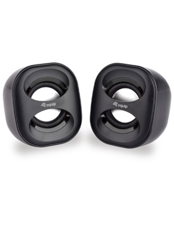 Altavoces 2.0 equip life mini 6w rms color negro jack 3.5 pulgadas alimetancion usb Altavoces 2.0 equip life mini 6w rms color negro jack 3.5 pulgadas alimetancion usb