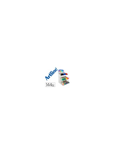 Rotulador artline supreme brush epfs pintura base de agua punta tipo pincel trazo fino expositor de 144