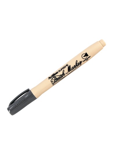 Rotulador artline supreme brush epfs pintura base de agua punta tipo pincel trazo fino gris
