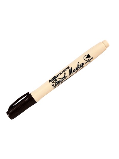 Rotulador artline supreme brush epfs pintura base de agua punta tipo pincel trazo fino marron oscuro