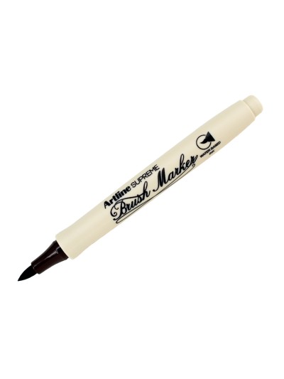 Rotulador artline supreme brush epfs pintura base de agua punta tipo pincel trazo fino marron oscuro