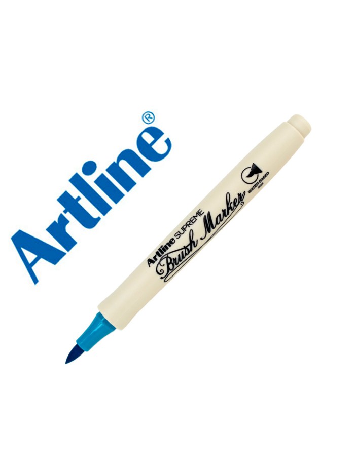 Rotulador artline supreme brush epfs pintura base de agua punta tipo pincel trazo fino turquesa Rotulador artline supreme brush epfs pintura base de agua punta tipo pincel trazo fino turquesa
