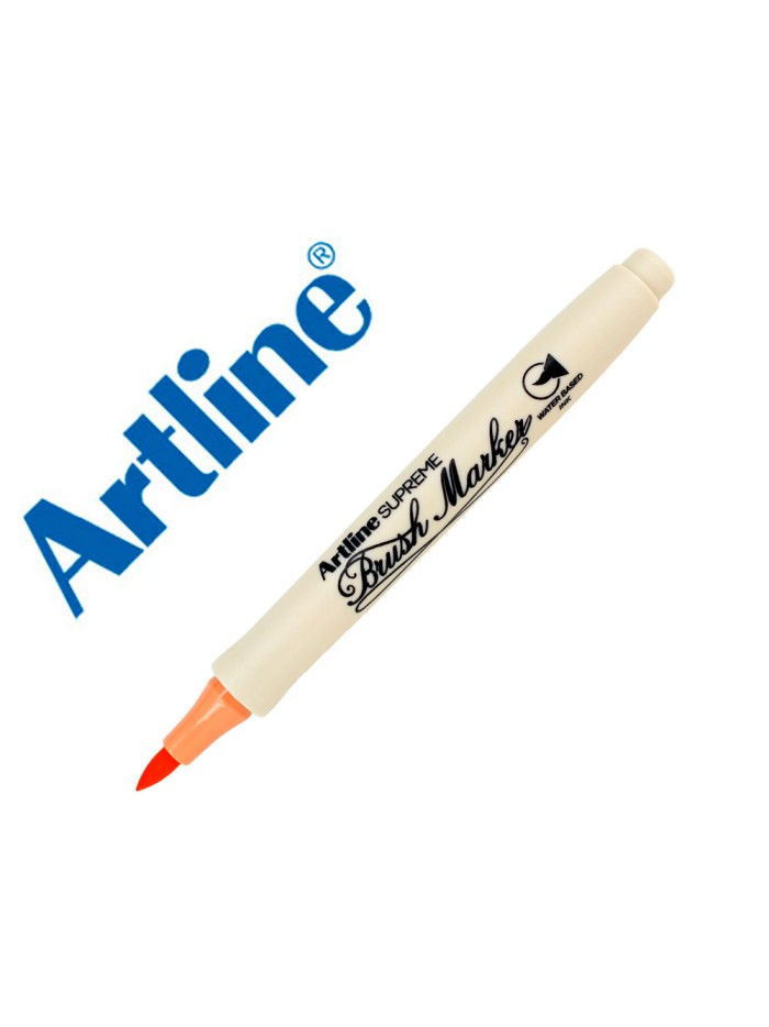 Rotulador artline supreme brush epfs pintura base de agua punta tipo pincel trazo fino albaricoque Rotulador artline supreme brush epfs pintura base de agua punta tipo pincel trazo fino albaricoque