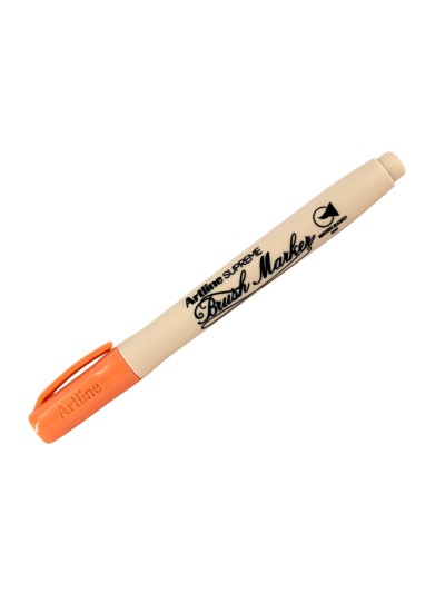 Rotulador artline supreme brush epfs pintura base de agua punta tipo pincel trazo fino albaricoque