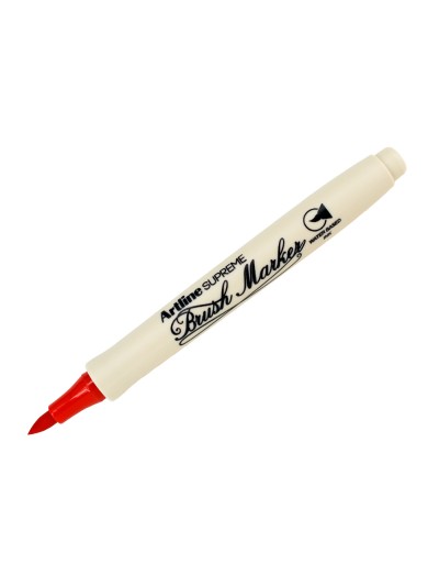 Rotulador artline supreme brush epfs pintura base de agua punta tipo pincel trazo fino rojo
