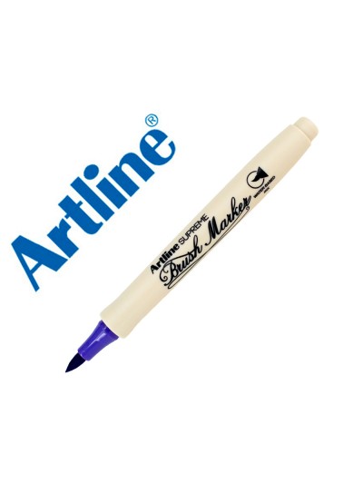 Rotulador artline supreme brush epfs pintura base de agua punta tipo pincel trazo fino purpura