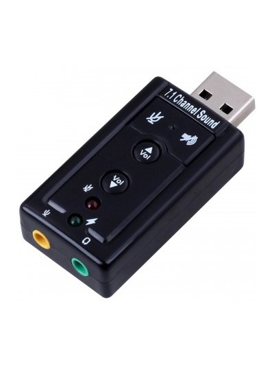 Adaptador de audio ewent ew3762 7.1 - usb 2.0
