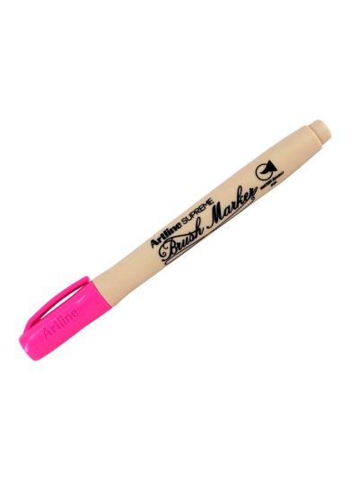 Rotulador artline supreme brush epfs pintura base de agua punta tipo pincel trazo fino rosa