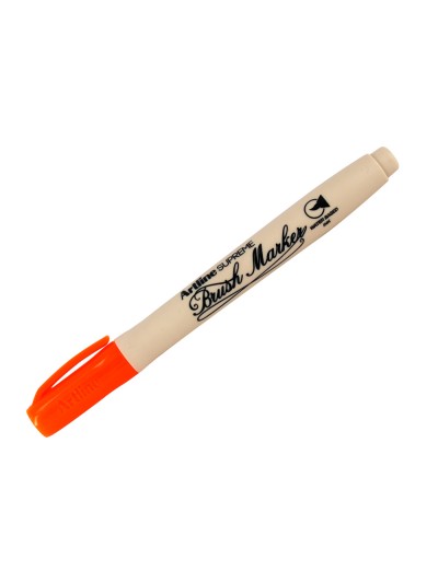 Rotulador artline supreme brush epfs pintura base de agua punta tipo pincel trazo fino naranja
