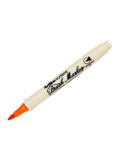 Rotulador artline supreme brush epfs pintura base de agua punta tipo pincel trazo fino naranja