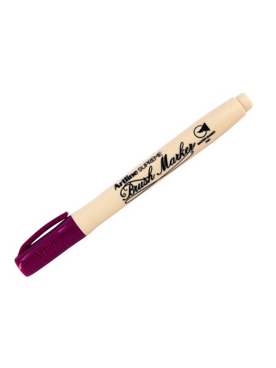 Rotulador artline supreme brush epfs pintura base de agua punta tipo pincel trazo fino magenta