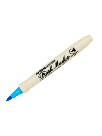 Rotulador artline supreme brush epfs pintura base de agua punta tipo pincel trazo fino azul claro
