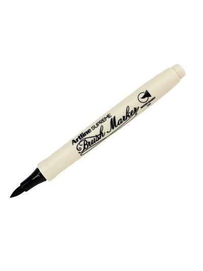 Rotulador artline supreme brush epfs pintura base de agua punta tipo pincel trazo fino negro