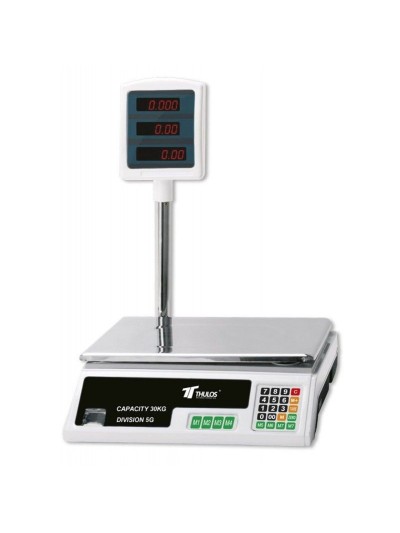 Bascula de cocina digital thulos th - bd30 carga maxima 30kg bateria recargable