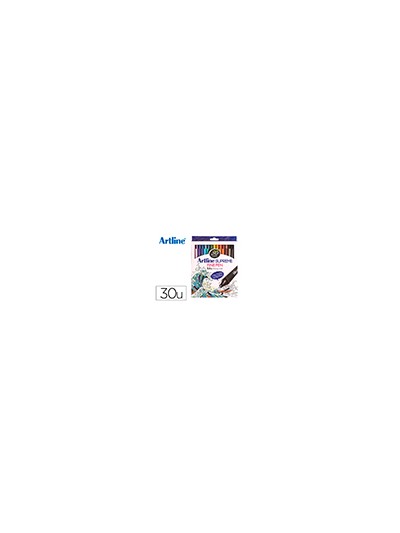 Rotulador artline supreme epfs200 fine liner punta de fibra 0,4 mm bolsa 30 unidades colores surtidos