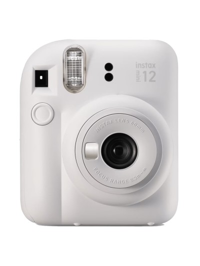 Camara fujifilm mini instax 12 flash - autoexposicion - blanco arcilla