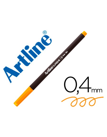 Rotulador artline supreme epfs200 fine liner punta de fibra amarillo 0,4 mm