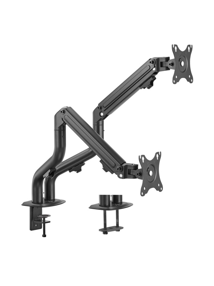 Soporte de escritorio ewent ew1534 para 2 monitores hasta 34 pulgadas carga maxima 18kg Soporte de escritorio ewent ew1534 para 2 monitores hasta 34 pulgadas carga maxima 18kg