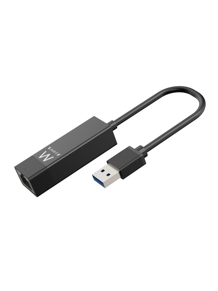 Adaptador usb 3.2 a rj45 ewent ew1017 macho - hembra - negro Adaptador usb 3.2 a rj45 ewent ew1017 macho - hembra - negro