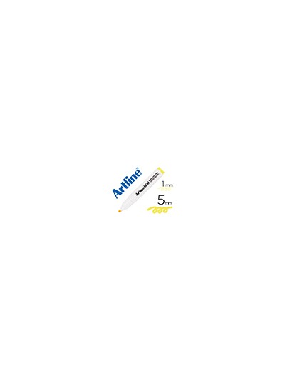 Rotulador artline fluorescente ek-660 amarillo pastel punta biselada