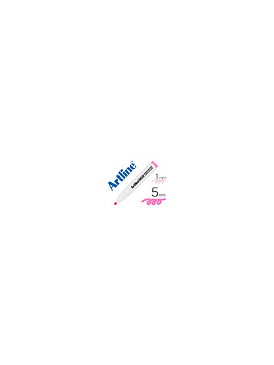 Rotulador artline fluorescente ek-660 rosa pastel punta biselada