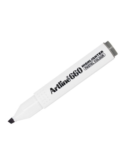Rotulador artline fluorescente ek-660 gris pastel punta biselada