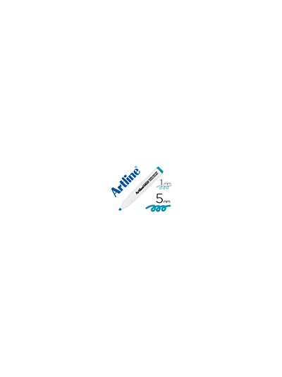 Rotulador artline fluorescente ek-660 azul pastel punta biselada