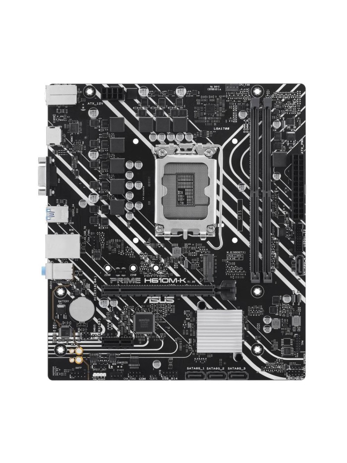 Placa base asus intel prime h610m - k socket 1700 ddr5 x2 max 96gb 4800mhz d - sub hdmi matx Placa base asus intel prime h610m - k socket 1700 ddr5 x2 max 96gb 4800mhz d - sub hdmi matx
