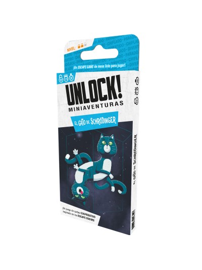 Juego de mesa unlock! miniaventuras el gato de schrodinger