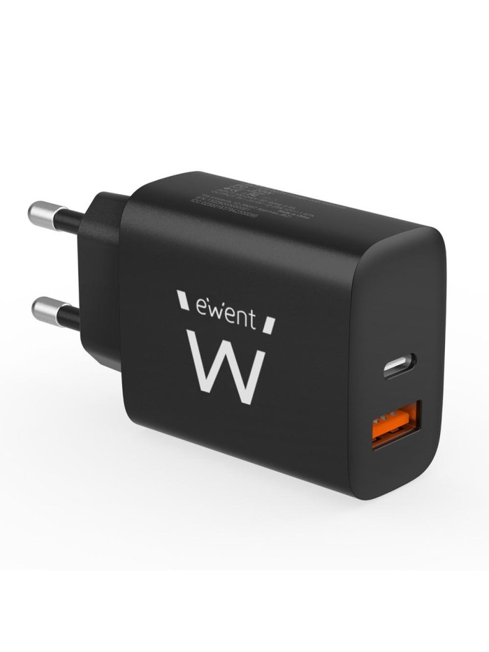 Cargador ewent ew1319 20w usb tipo a - usb tipo c Cargador ewent ew1319 20w usb tipo a - usb tipo c