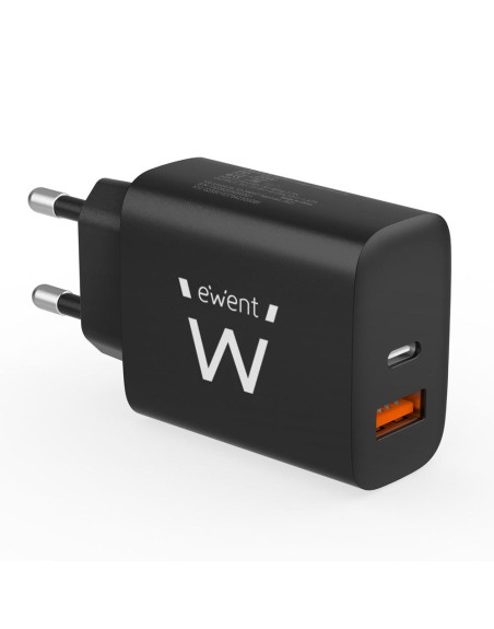 Cargador ewent ew1319 20w usb tipo a - usb tipo c