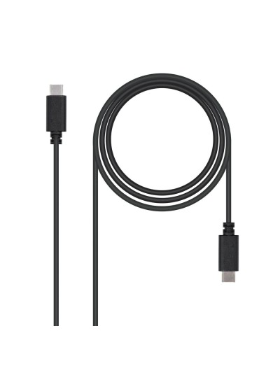 Cable nanocable usb 2.0 3a - tipo usb - c - m - usb - c - m - negro - 1.0m