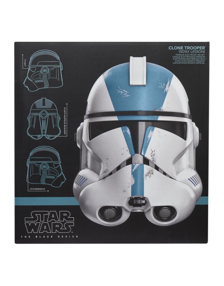 Casco electrónico hasbro star wars the black series clone trooper (legión 501)