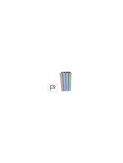 Carpeta de 4 anillas 25 mm saro pvc colores pastel
