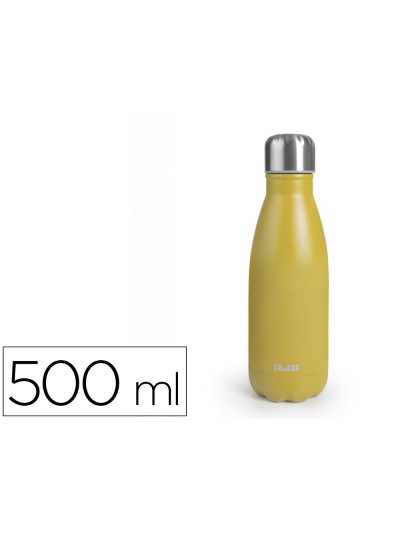 Botella portaliquidos ibili acero inoxidable termo color mango capacidad 500 ml