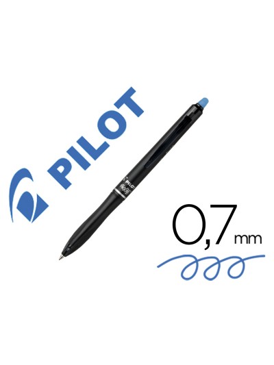Boligrafo pilot frixion ball plus borrable 0,7 mm punta media azul
