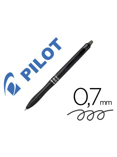 Boligrafo pilot frixion ball plus borrable 0,7 mm punta media negro
