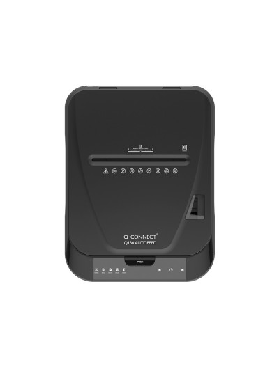 Destructora de documentos q-connect capacidad corte 180 h auto / 10 h manual destruye grapas clips y tarjetas