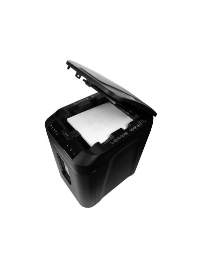 Destructora de documentos q-connect capacidad corte 180 h auto / 10 h manual destruye grapas clips y tarjetas