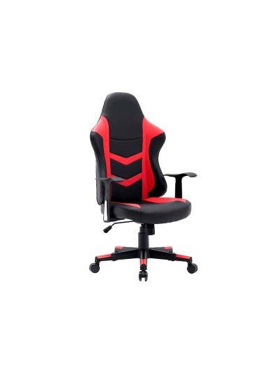 Silla q-connect gaming orvieto simil piel base metalica alt max 1200 anc 650 prof 650 mm ruedas premium negro rojo