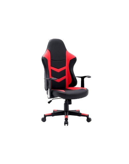 Silla q-connect gaming orvieto simil piel base metalica alt max 1200 anc 650 prof 650 mm ruedas premium negro rojo
