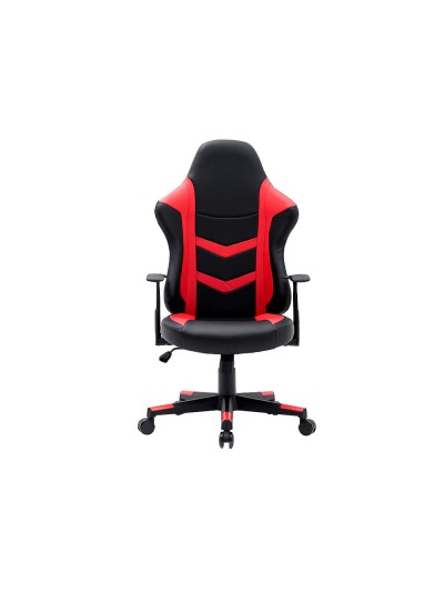 Silla q-connect gaming orvieto simil piel base metalica alt max 1200 anc 650 prof 650 mm ruedas premium negro rojo