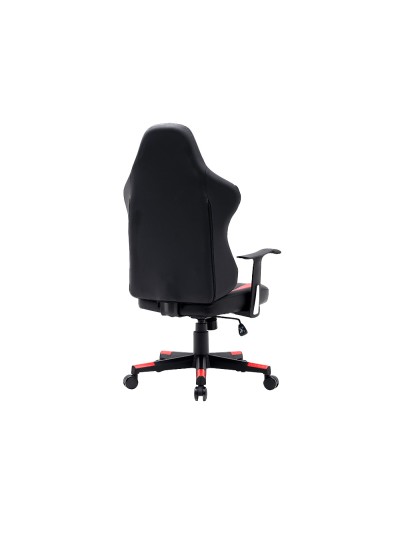 Silla q-connect gaming orvieto simil piel base metalica alt max 1200 anc 650 prof 650 mm ruedas premium negro rojo