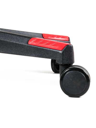 Silla q-connect gaming orvieto simil piel base metalica alt max 1200 anc 650 prof 650 mm ruedas premium negro rojo