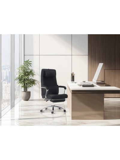 Silla q-connect direccion ravenna malla base metalica alt max 1300 anc 670 prof 730 mm ruedas premium color negro