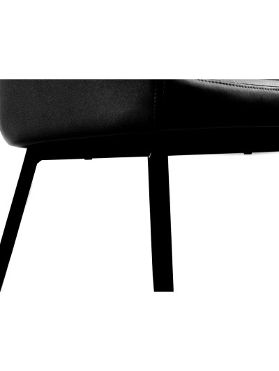 Silla q-connect confidente siemione base metalica alt max 820 anc 570 prof 580 color gris oscuro